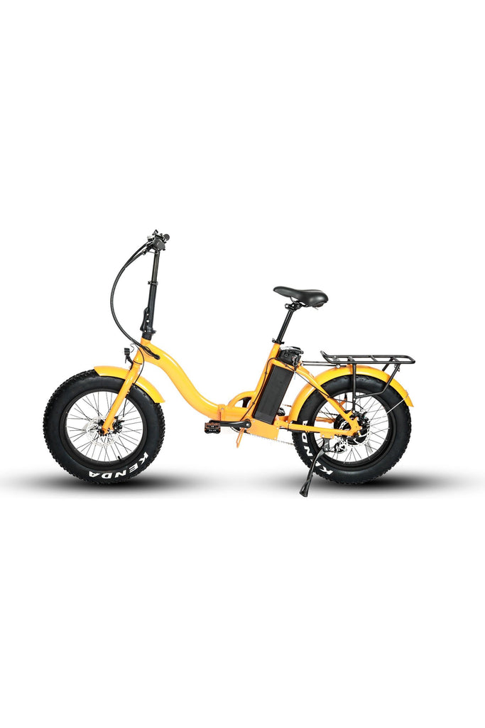 Yellow Eunorau E-Fat Step Thru Electric Bike