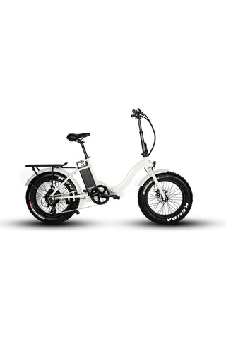 Image of White Eunorau E-Fat Step Thru Electric Bike
