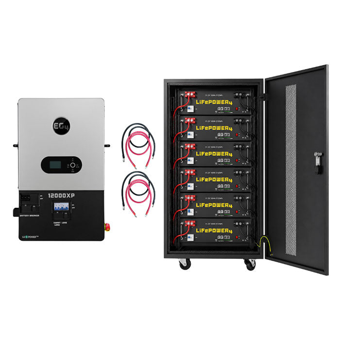 Empty Inverter Rack EG4 12000XP Off-Grid Inverter & Server Rack Bundle — Renewable Outdoors