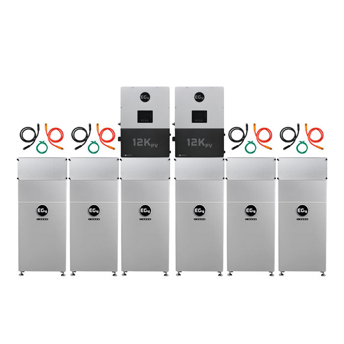 EG4 12kPV Hybrid Inverter & EG4 314Ah 16kW Indoor Wall-Mount Battery Bundle