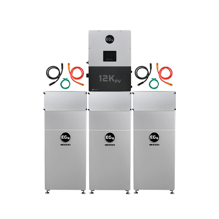 EG4 12kPV Hybrid Inverter & EG4 314Ah 16kW Indoor Wall-Mount Battery Bundle
