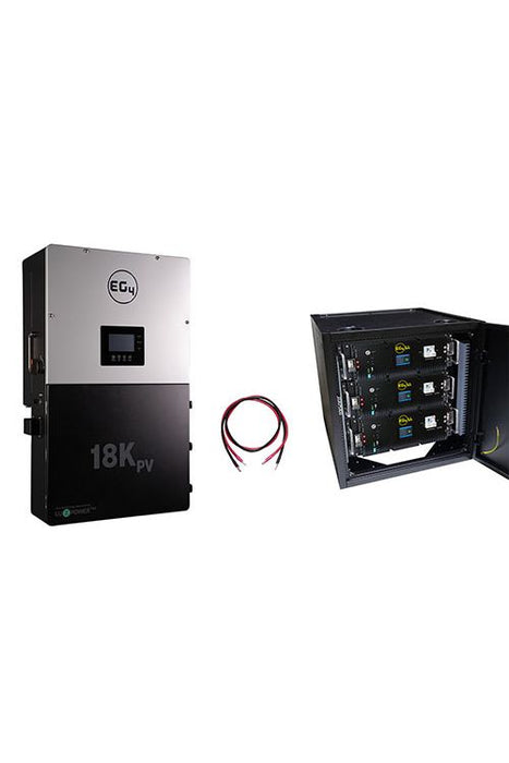 EG4 18KPV Hybrid Inverter System Bundle - 15.36kWH EG4 Lithium Powerwall