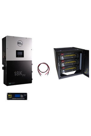 EG4 | 18KPV Hybrid Inverter System Bundle - 15.36kWH EG4 Lithium Powerwall