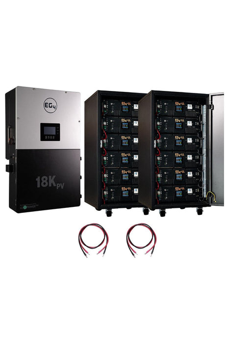 EG4 | 18KPV Hybrid Inverter System Bundle - 61.44kWH EG4 Lithium Powerwall