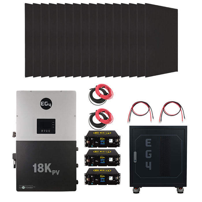 EG4 18kPV + Server Rack Batteries Hybrid Kit