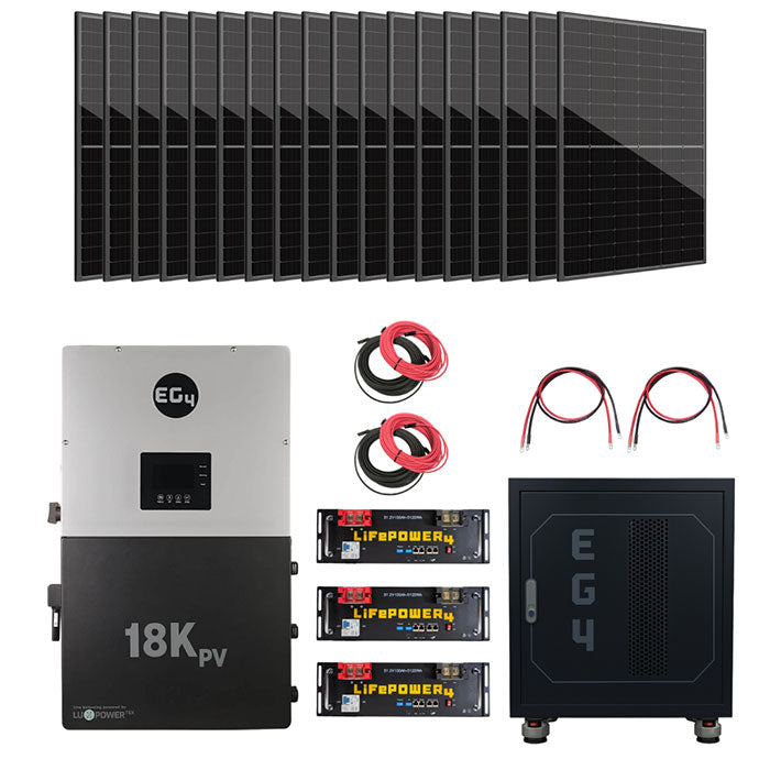 EG4 18kPV + Server Rack Batteries Hybrid Kit