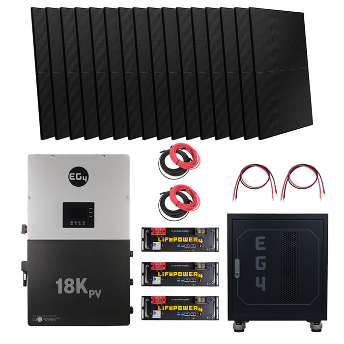 EG4 18kPV + Server Rack Batteries Hybrid Kit