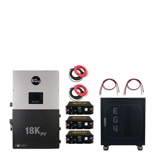 EG4 18kPV + Server Rack Batteries Hybrid Kit