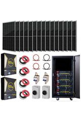 EG4 | Complete Off-Grid Solar Kit - 13,000W 120/240V Output / 48VDC [20.5kWh EG4-LifePower4 Lithium Powerwall] 48VDC + 11,040 Watts of Solar PV |