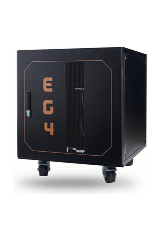Image of EG4 | LL-S Lithium Batteries Kit (V2) | 30.72kWh | 6 Server Rack Batteries With Pre-Assembled Enclosed Rack | With Door & Wheels | Busbar Covers