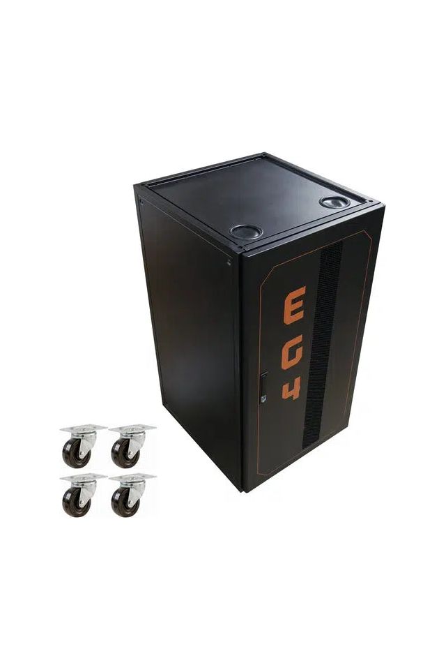 EG4 | Enclosed Battery Rack | 6 Slot | Wheels Included | Bus Bar Cover ...