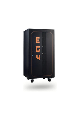 Image of EG4 | Enclosed Battery Rack | 6 Slot | Wheels Included | Bus Bar Covers | Welded + Assembled