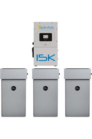 Sol-Ark 15K PowerPro ESS | 14.3kWh Lithium Wall Mount Battery + Hybrid Inverter Bundle | 10-Year Warranty