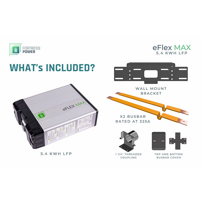 Fortress Power eFlex Max 5.4kWh Lithium Battery