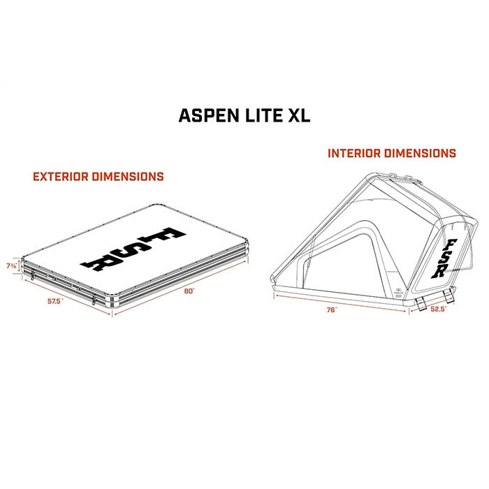 Freespirit Recreation Aspen Lite XL Rooftop Tent