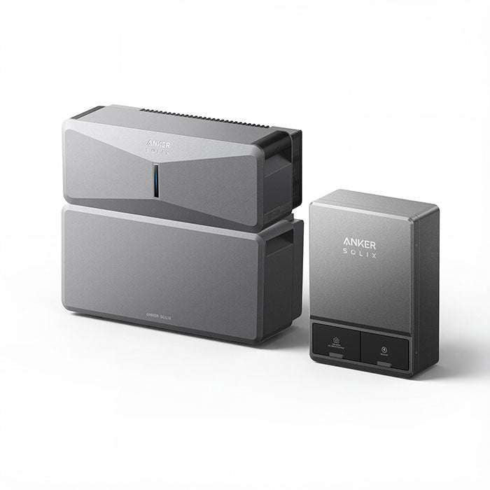 Anker SOLIX E10 Whole Home Backup System | 6-90 kWh LiFePO4 Battery | 10-30 kW Turbo Output | Smart Grid & Storm-Guard