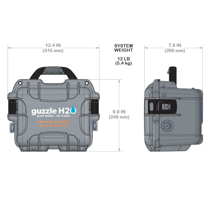 Guzzle H2O Stream Portable Water Filtration & Purification System