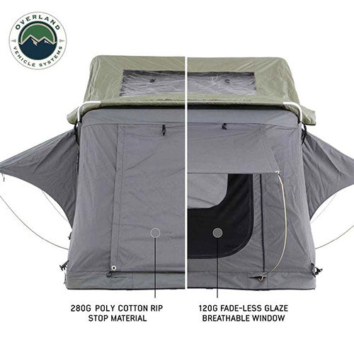 soft shell rooftop tent Overland Vehicle Systems 18439936 Nomadic 3 Standard Roof Top Tent