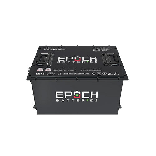 Epoch 48V 105Ah Lithium (LiFePO4) Golf Cart Battery - Complete Kit