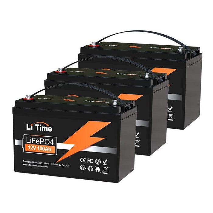 LiTime 12V 100Ah LiFePO4 Lithium Deep Cycle Battery