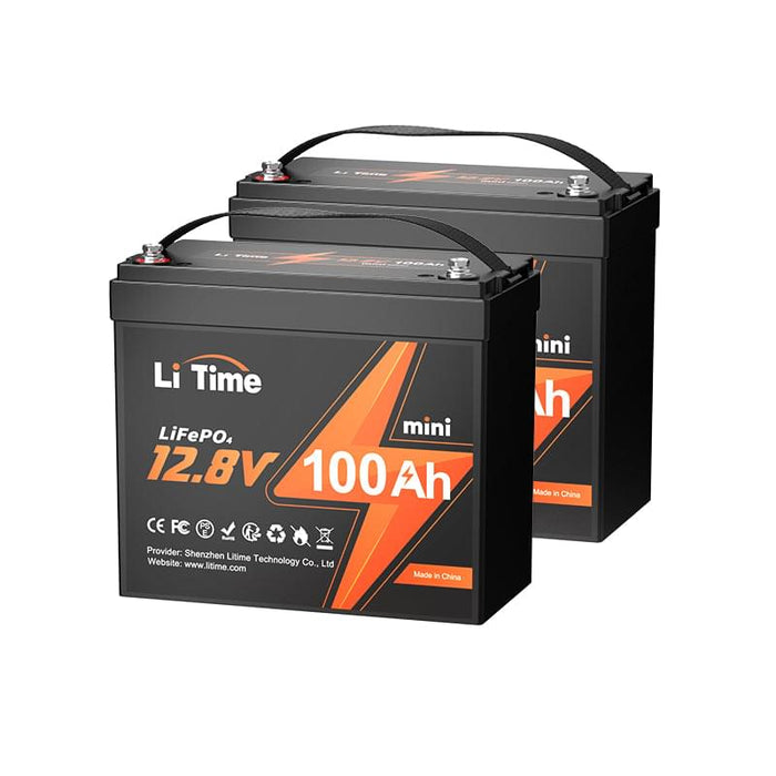 LiTime 12V 100Ah Mini LiFePO4 Lithium Battery