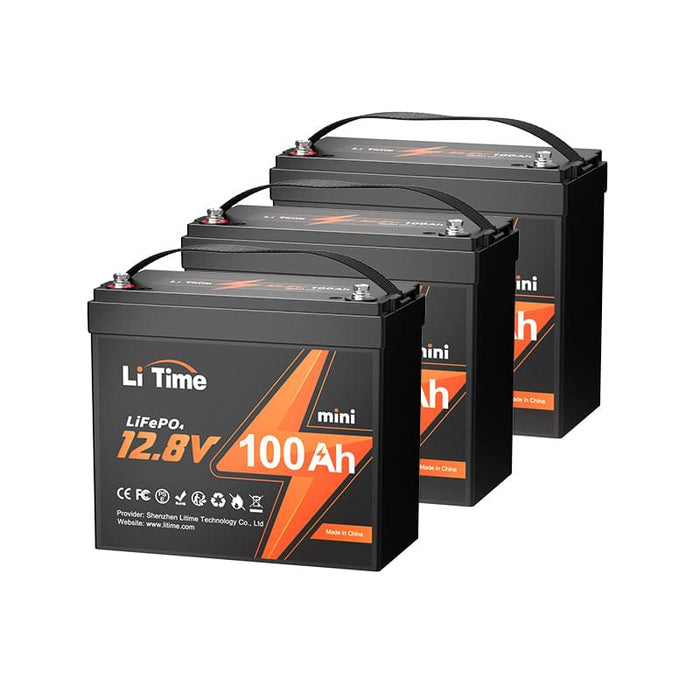 LiTime 12V 100Ah Mini LiFePO4 Lithium Battery