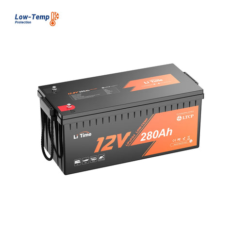 Image of LiTime 12V 280Ah Plus Deep Cycle Lithium Battery With Low-Temp Protection