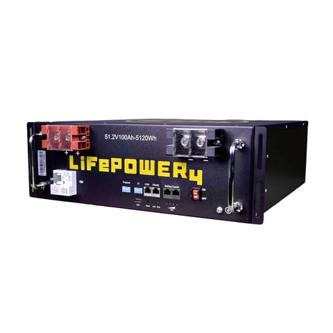 Image of EG4 LifePower4 V2 Lithium Battery | 48V 100AH | Server Rack Battery | UL1973, UL9540A | 10-Year Warranty