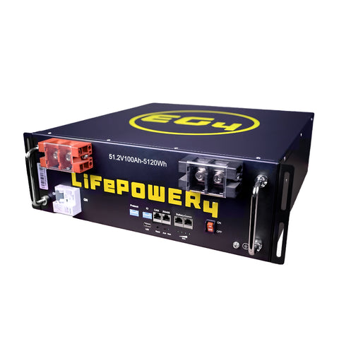 Image of EG4 LifePower4 V2 Lithium Battery | 48V 100AH | Server Rack Battery | UL1973, UL9540A | 10-Year Warranty