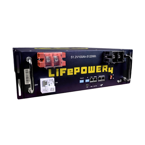 Image of EG4 LifePower4 V2 Lithium Battery | 48V 100AH | Server Rack Battery | UL1973, UL9540A | 10-Year Warranty