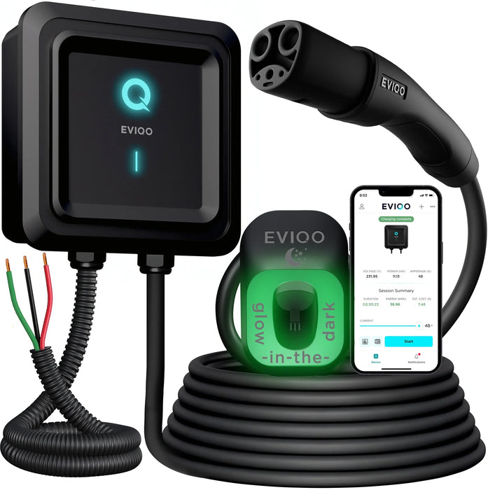 EVIQO Level 2 EV Charger NACS Hardwired 48A (Tesla)