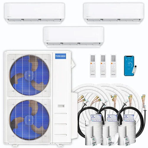 MRCOOL DIY 4th Gen Multi-Zone 3-Zone 48,000 BTU 21 SEER (12K + 18K + 18K) Ductless Mini-Split Air Conditioner and Heat Pump