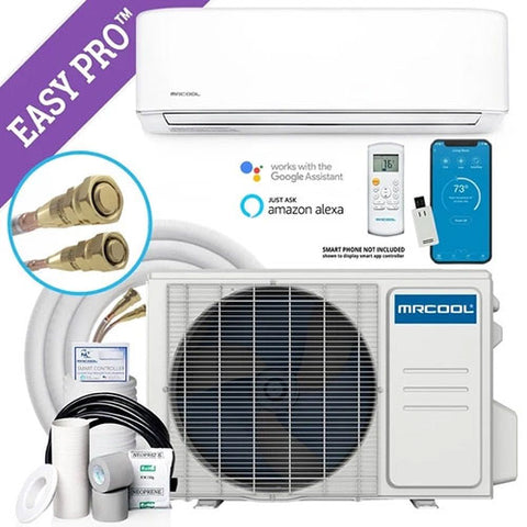 Image of MRCOOL DIY Easy Pro 12K 12,000 BTU 18 SEER Ductless Mini Split Air Conditioner and Heat Pump - 115V