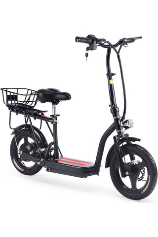 Image of MotoTec Cruiser 48v 350w Lithium Electric Scooter Black