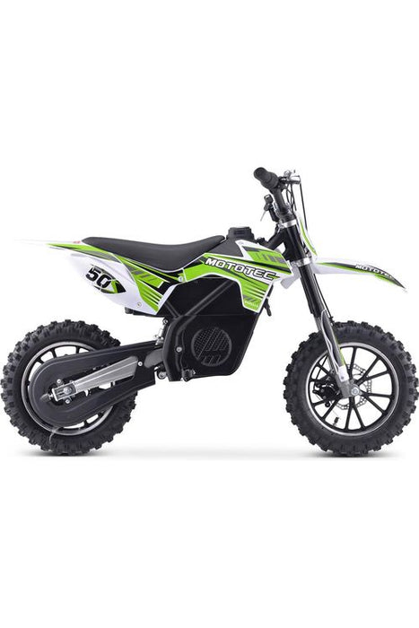 MotoTec 24v 500w Gazella Electric Dirt Bike Green