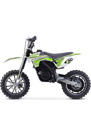 MotoTec 24v 500w Gazella Electric Dirt Bike Green