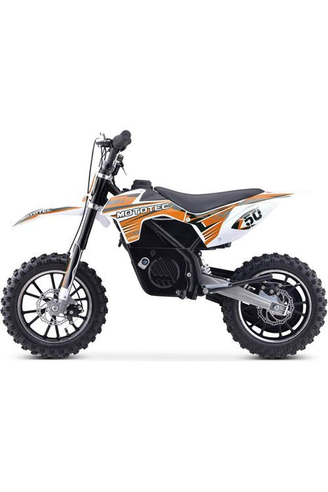 MotoTec 24v 500w Gazella Electric Dirt Bike Orange