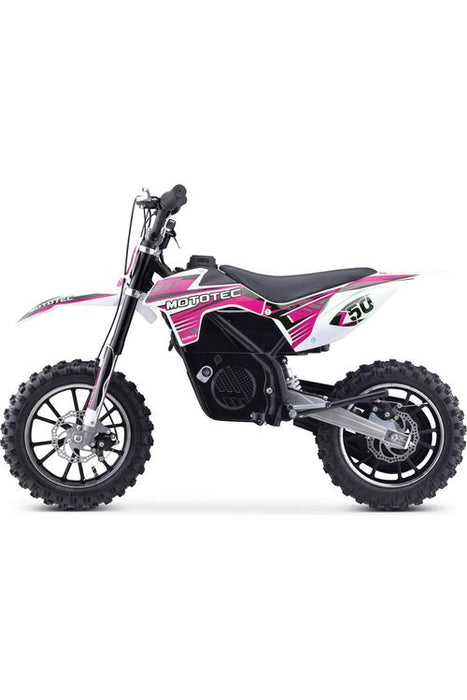 MotoTec 24v 500w Gazella Electric Dirt Bike Purple