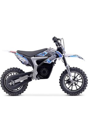 MotoTec 36v 500w Demon Electric Dirt Bike Lithium Blue