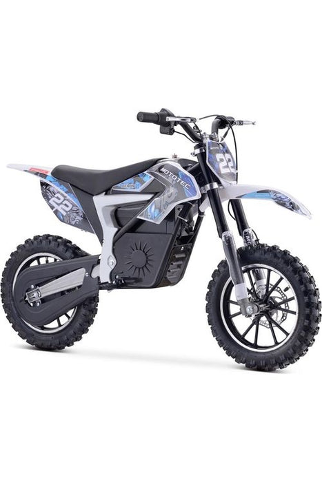 MotoTec 36v 500w Demon Electric Dirt Bike Lithium Blue