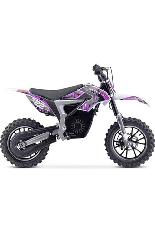 Image of MotoTec 36v 500w Demon Electric Dirt Bike Lithium Purple