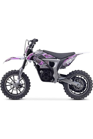 MotoTec 36v 500w Demon Electric Dirt Bike Lithium Purple