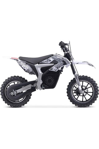 Image of MotoTec 36v 500w Demon Electric Dirt Bike Lithium White