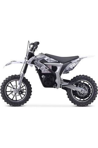 Image of MotoTec 36v 500w Demon Electric Dirt Bike Lithium White