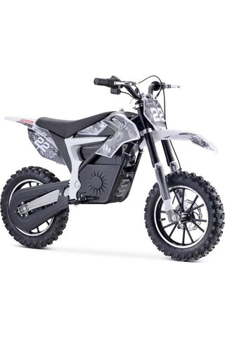 Image of MotoTec 36v 500w Demon Electric Dirt Bike Lithium White