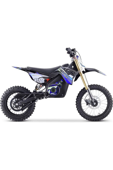 MotoTec 48v Pro Electric Dirt Bike 1600w Lithium Blue