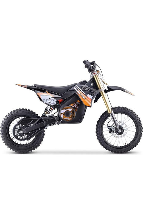 MotoTec 48v Pro Electric Dirt Bike 1600w Lithium Orange