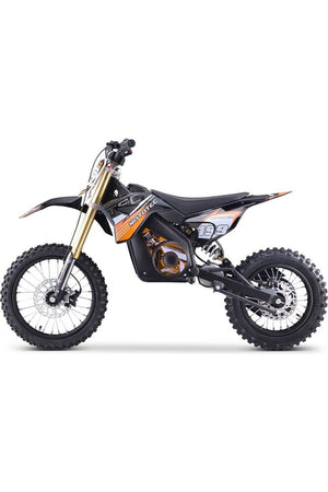 MotoTec 48v Pro Electric Dirt Bike 1600w Lithium Orange