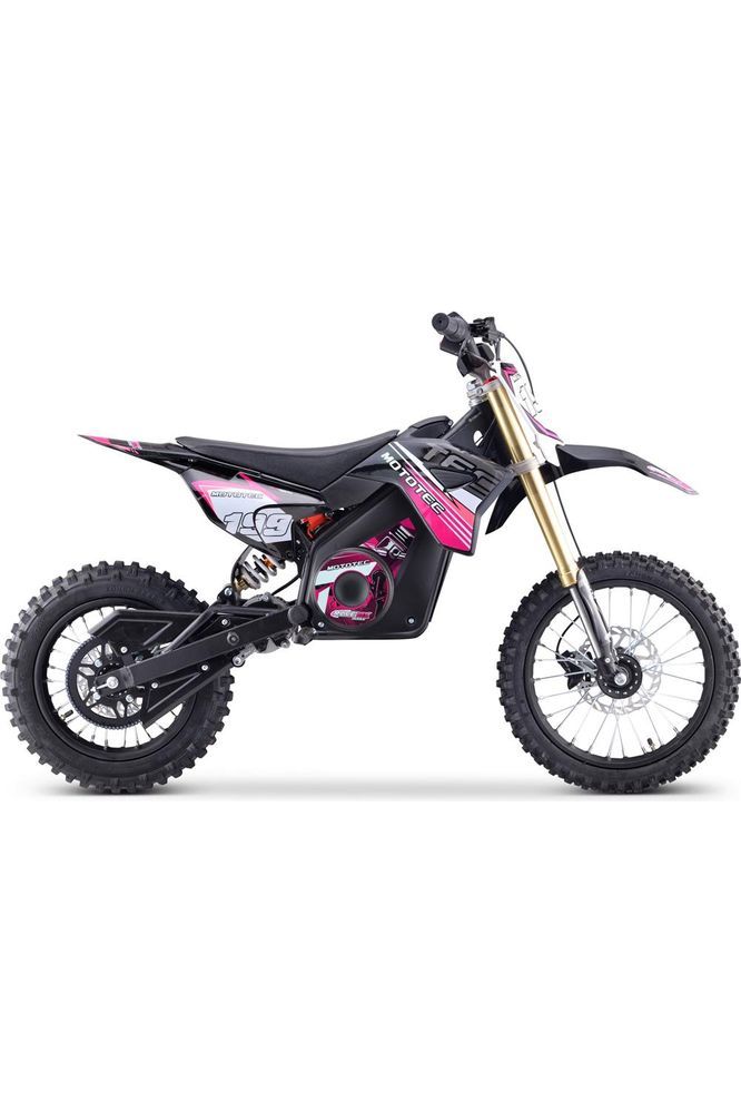 MotoTec 48v 1800W Pro Electric Dirt Bike Lithium, Pink