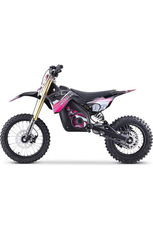 MotoTec 48v Pro Electric Dirt Bike 1600w Lithium Pink